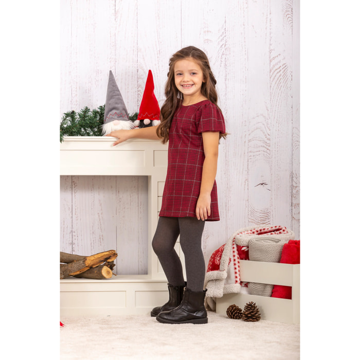 Abito Da Bambina In Plaid A Scacchi