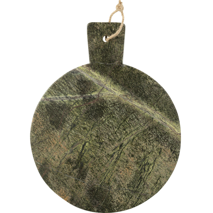 J-Line planche à fromage Ronde Marbre - pierre - vert