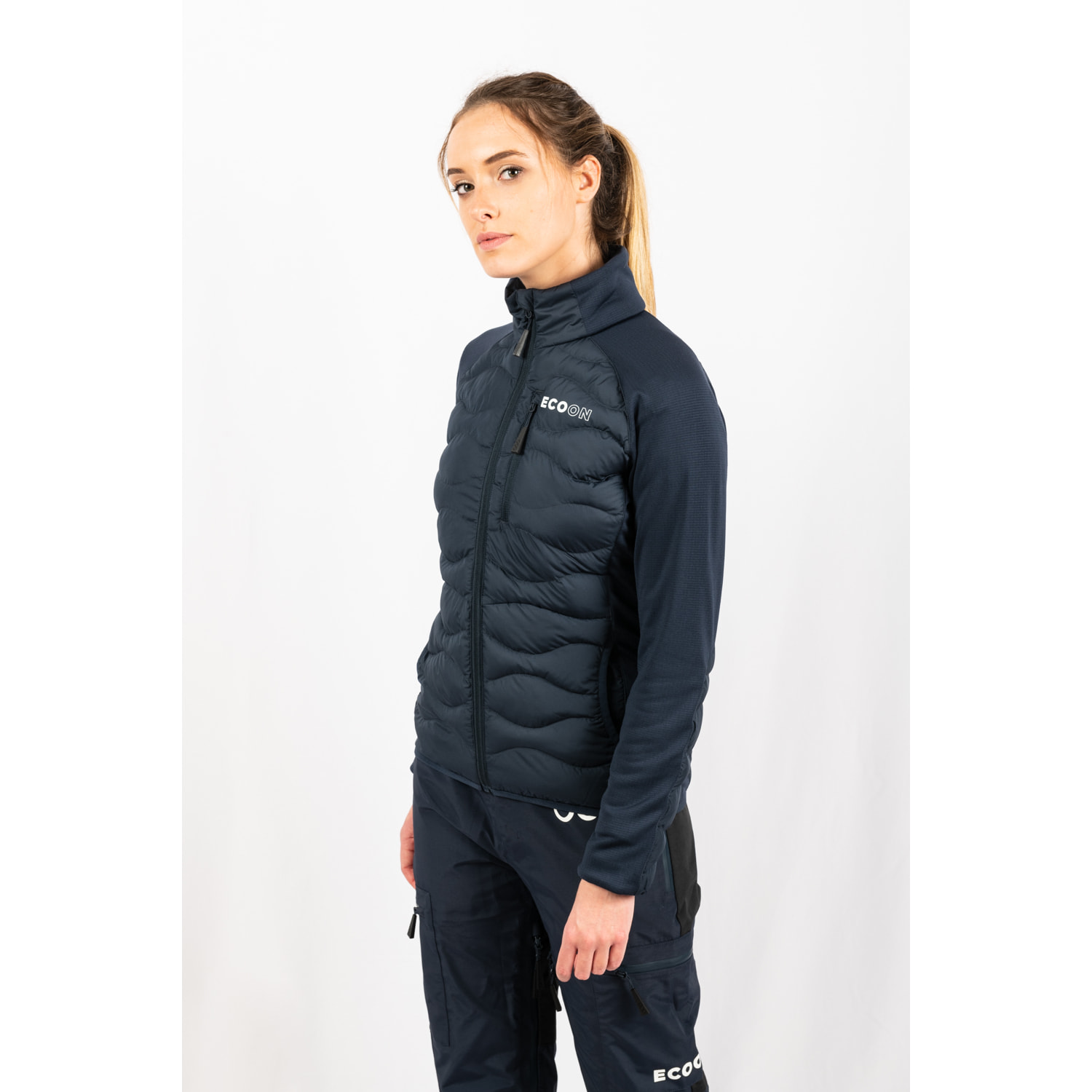 Chaqueta ECOActive Hybrid Insulated Jacket Women marca ECOON - Azul