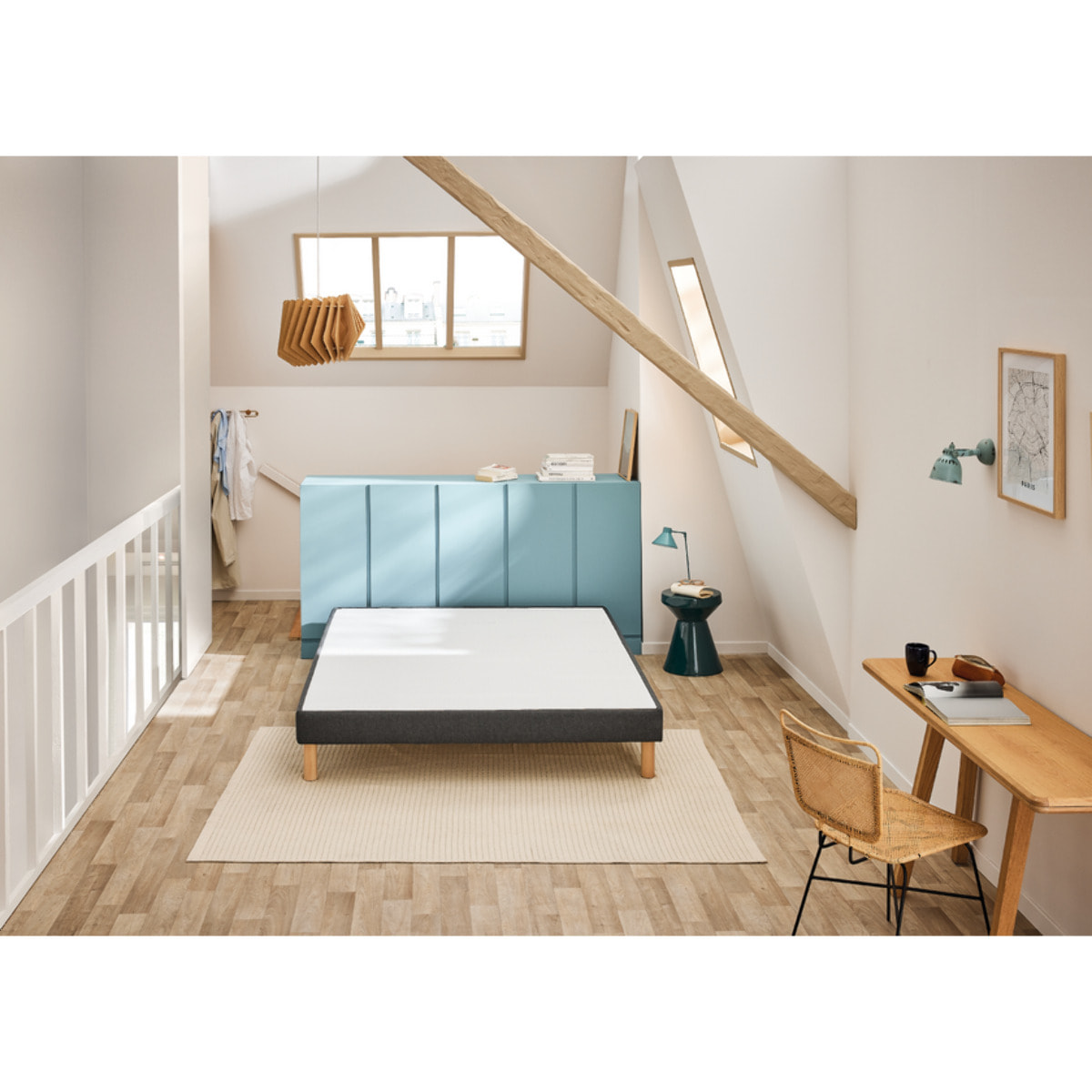 Sommier VIGOROSO 2 places|H 14 cm |confort ferme