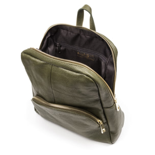 Monastier Bolso mochila Mujer.Piel auténtica Dollaro