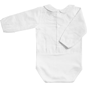 Body bebé manga larga plumetti cuello