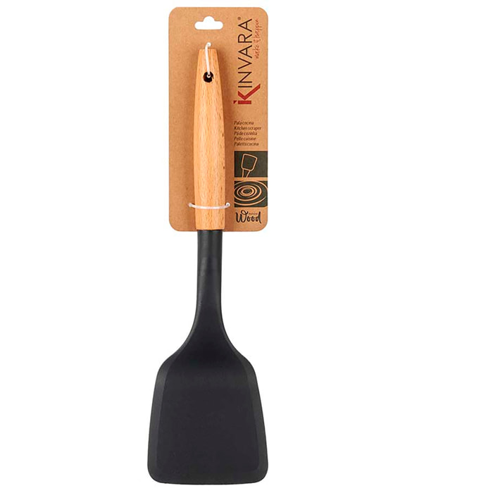 Paletta per cucina con manico in legno.