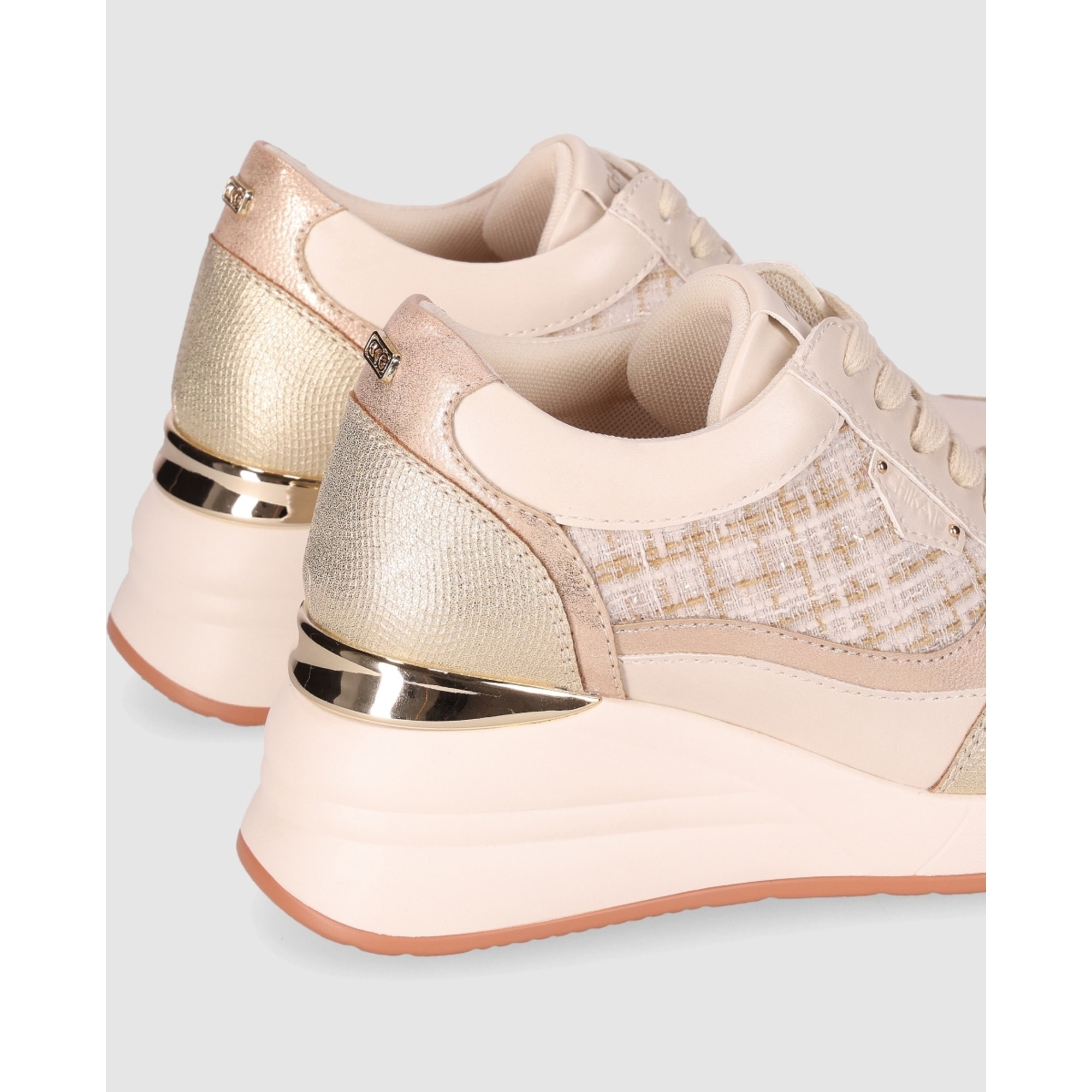 Deportivos - Beig - Tacón: 6 cm