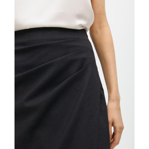 Gonna asimmetrica arricciata