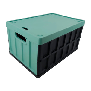 Caja multiusos verde y negro