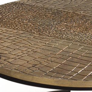 Set de 2 mesas de centro - hierro y aluminio