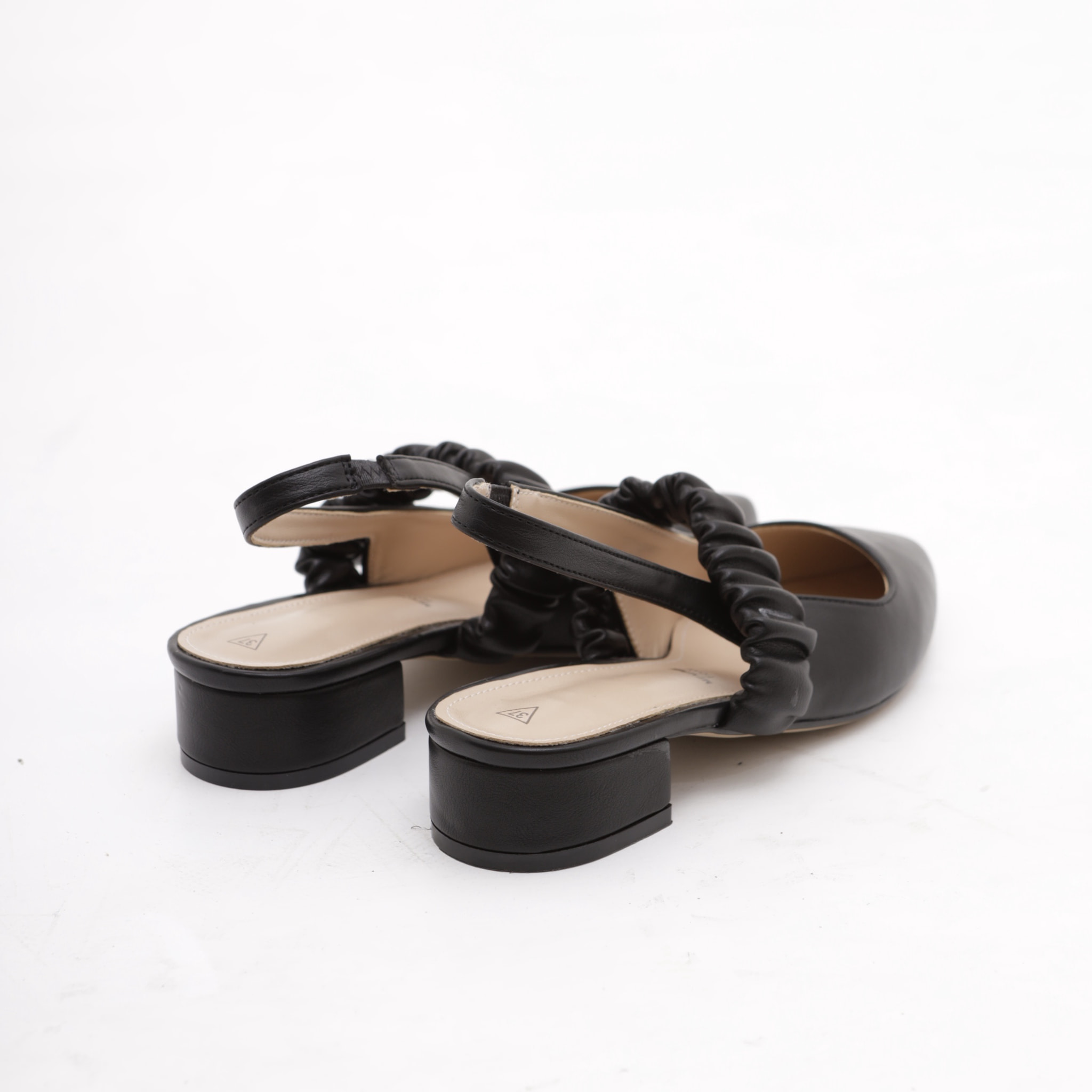 SLINGBACK BASSA ELASTICO CHOCOLA' NERO