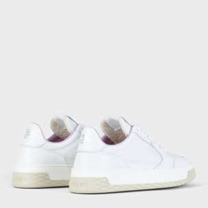 SNEAKER LOW P02 DONNA IN PELLE BIANCO