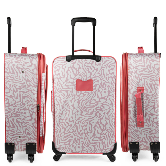 Maleta Eva Mediana Itaca Solite Beige-Coral