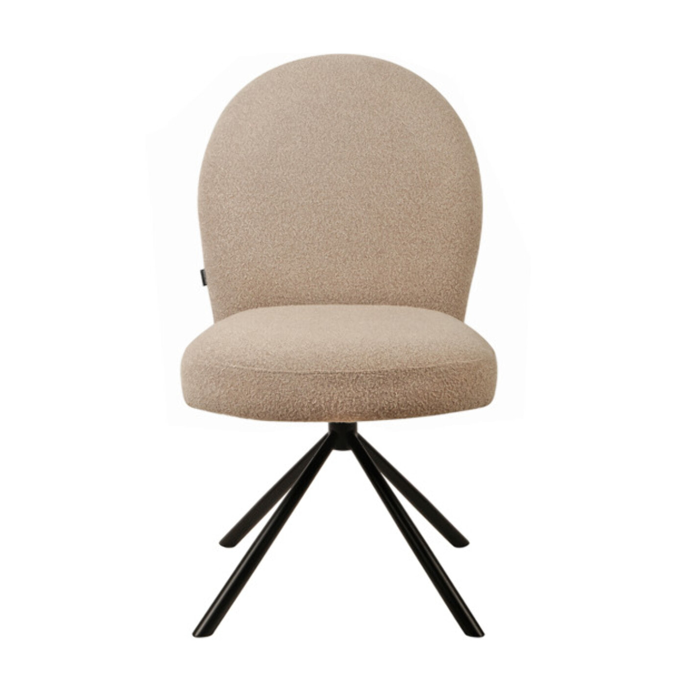 Chaise rotative 180° en tissu bouclette - BÉRANGÈRE