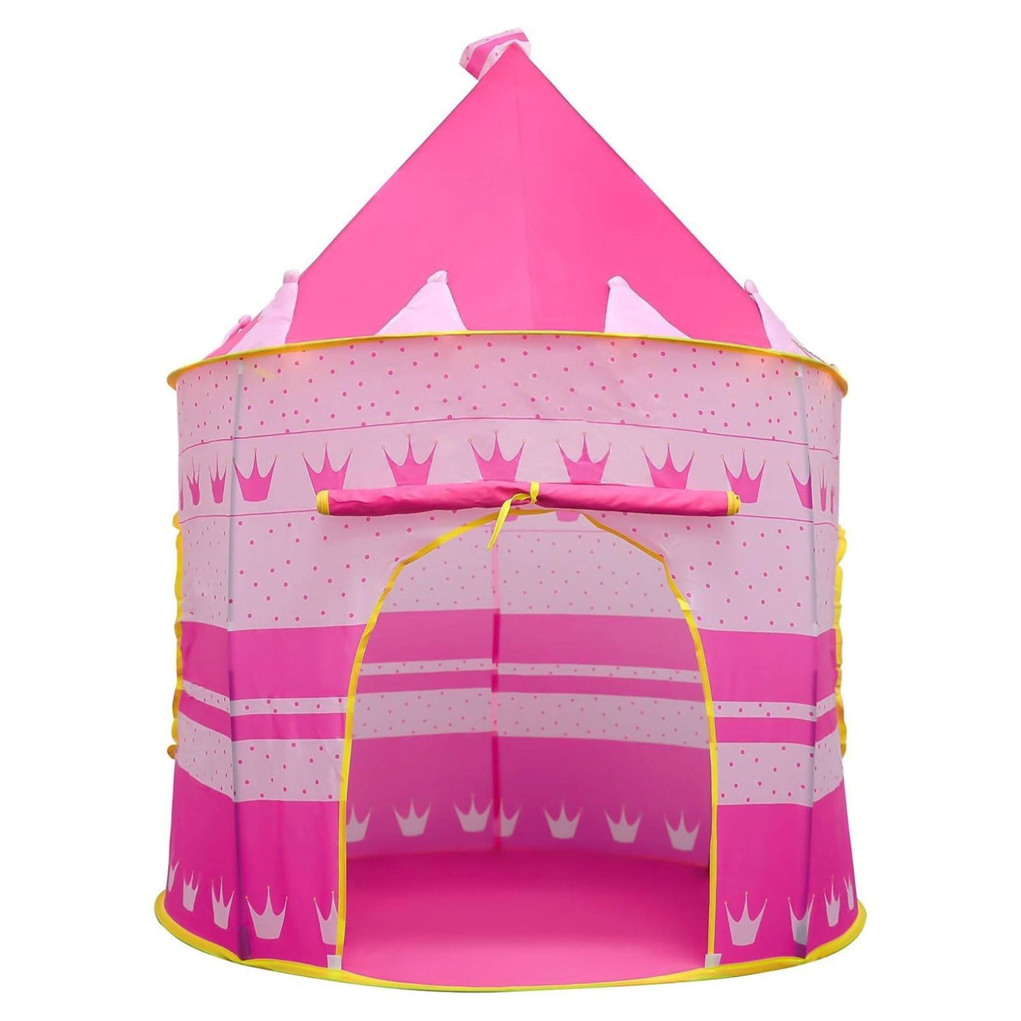 Well home tienda de juego de castillo de princesa rosa ø105x125cm