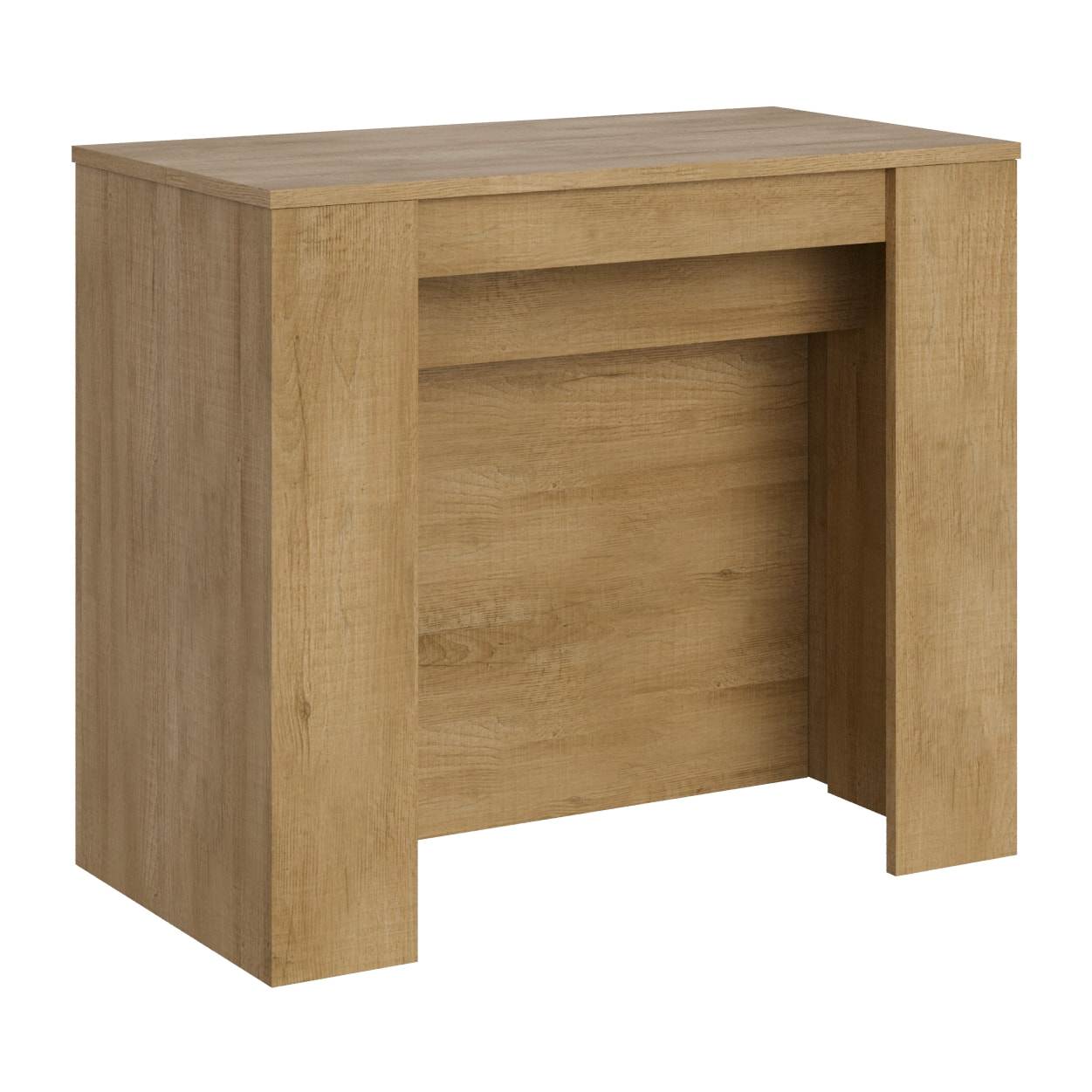 Console extensible 90x48/296 cm Venus Chêne Nature rallonges internes