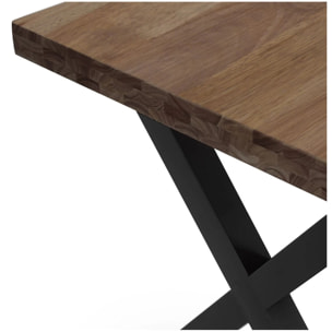 Mesa de comedor X-Loft 140 Roble boreal – Negro