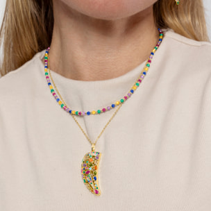Collar Shedi acabado oro amarillo 18k