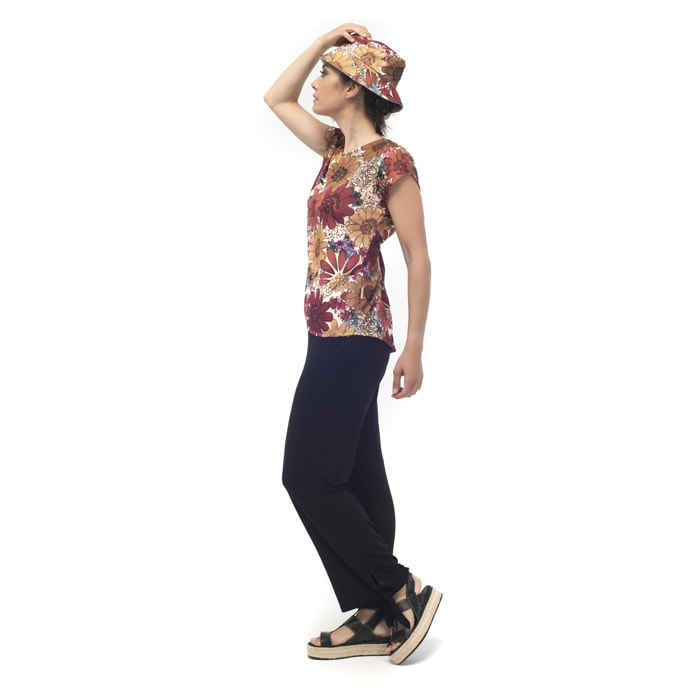 Top Wight Island Top Estampado Largo normal Estampado Casual para mujer