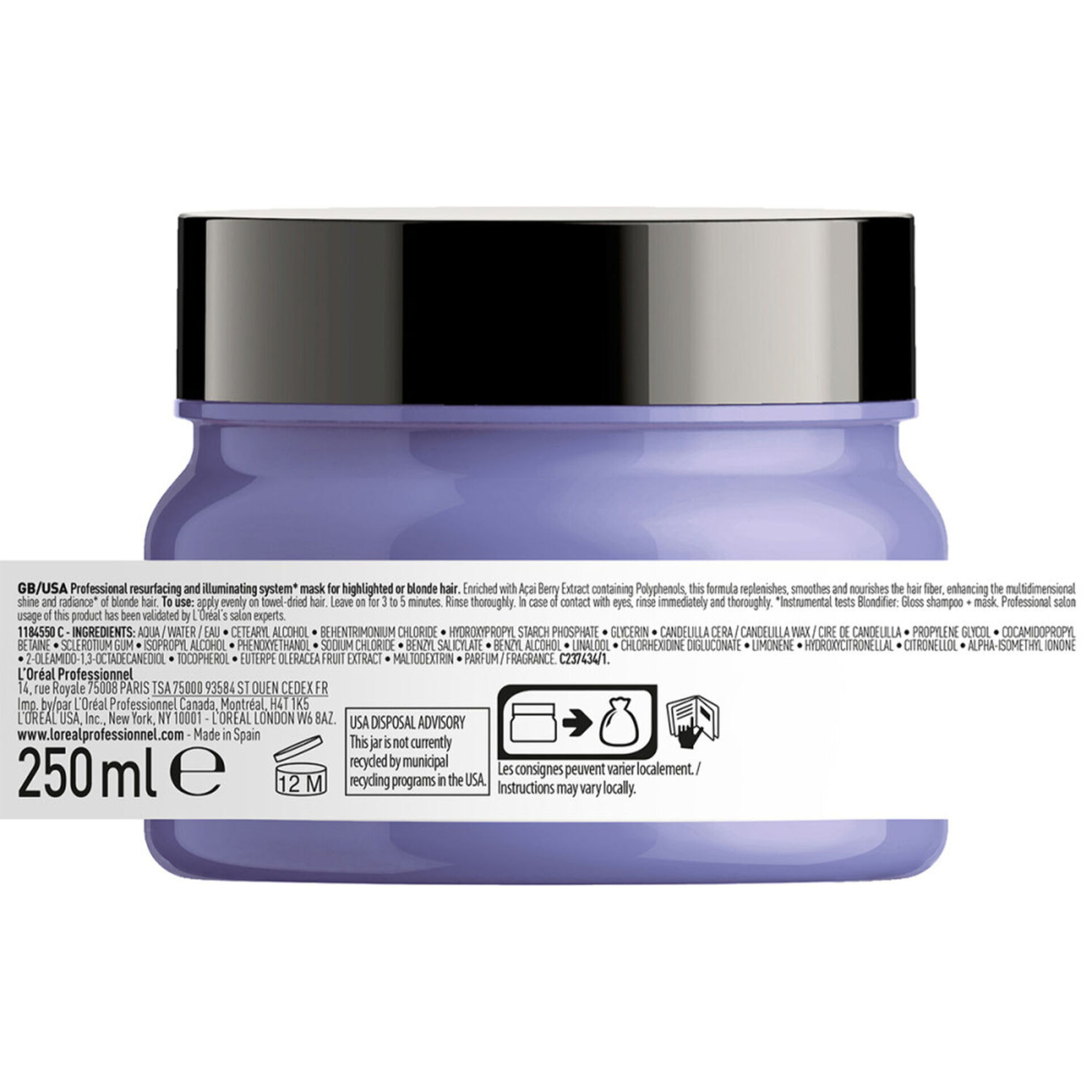 Blondifier - Masque Illuminateur Cheveux Blonds ou Méchés 250 ml