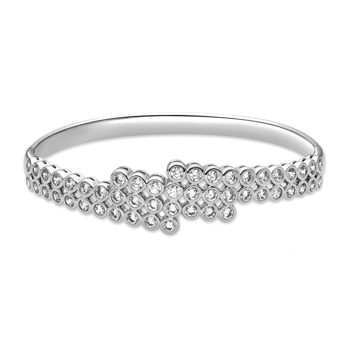 Pulsera con Circonita Brillante acabado plata