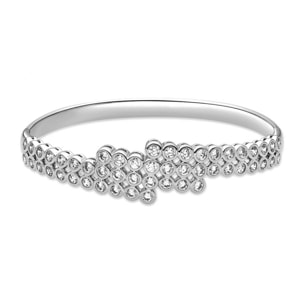 Pulsera con Circonita Brillante acabado plata