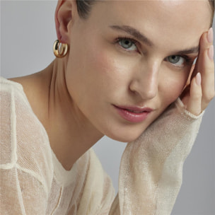 Pendientes Lux by Lux acabadoss en oro 18k