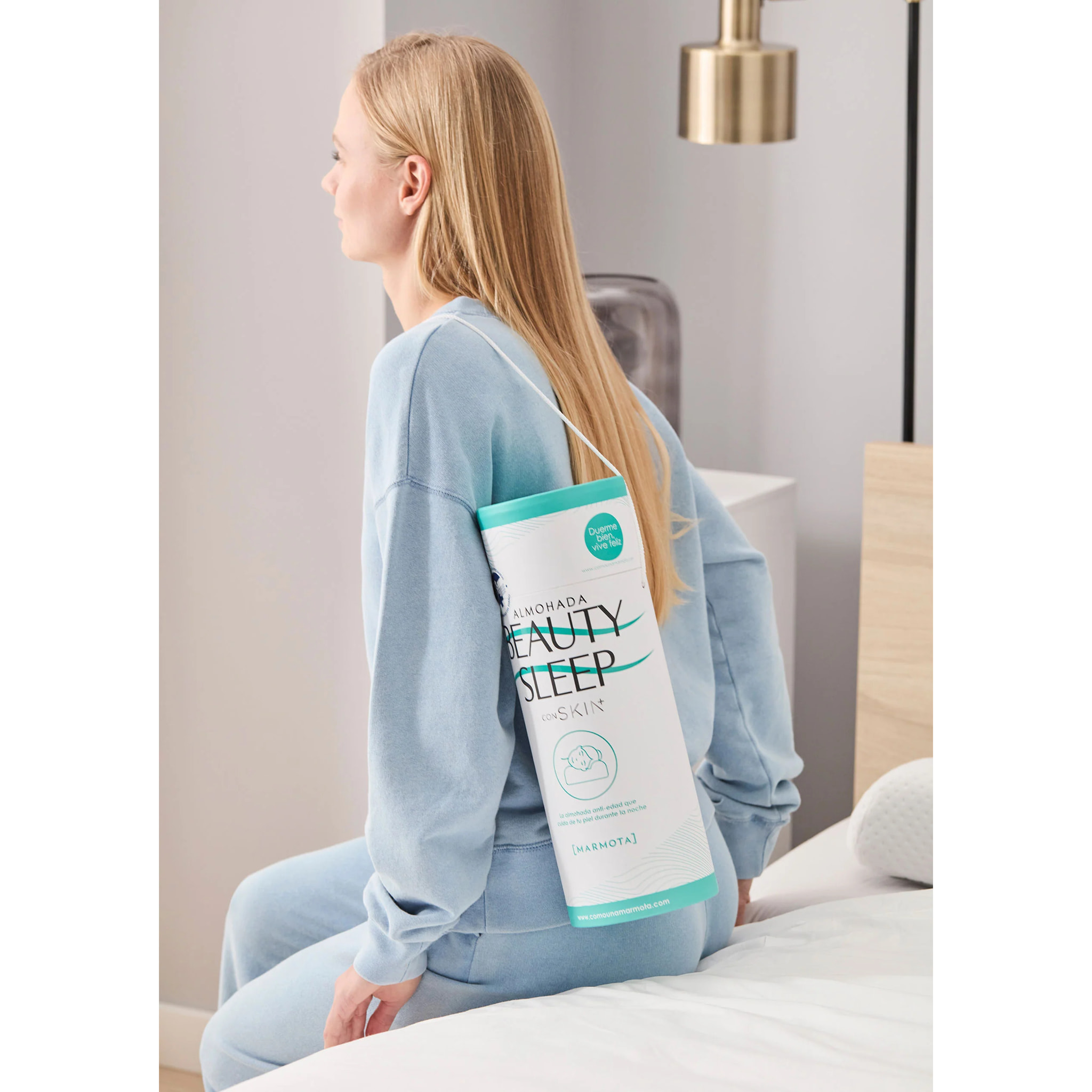 Almohada Beauty Sleep - Diseño Anti Edad y Arrugas - Apoyo Cervical Smart - Pack 2