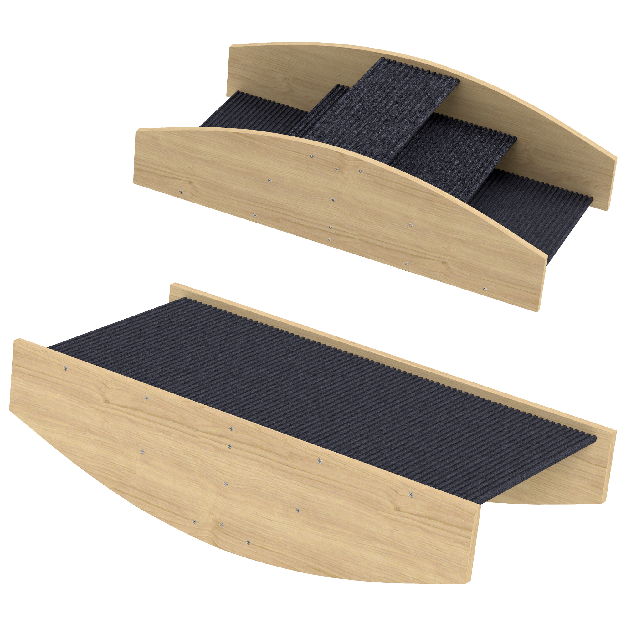 Bascule chien agility réversible escalier 2 en 1 bois