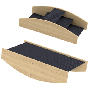 Bascule chien agility réversible escalier 2 en 1 bois