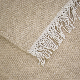 Tapis kilim fait main en laine motif uni NOBI