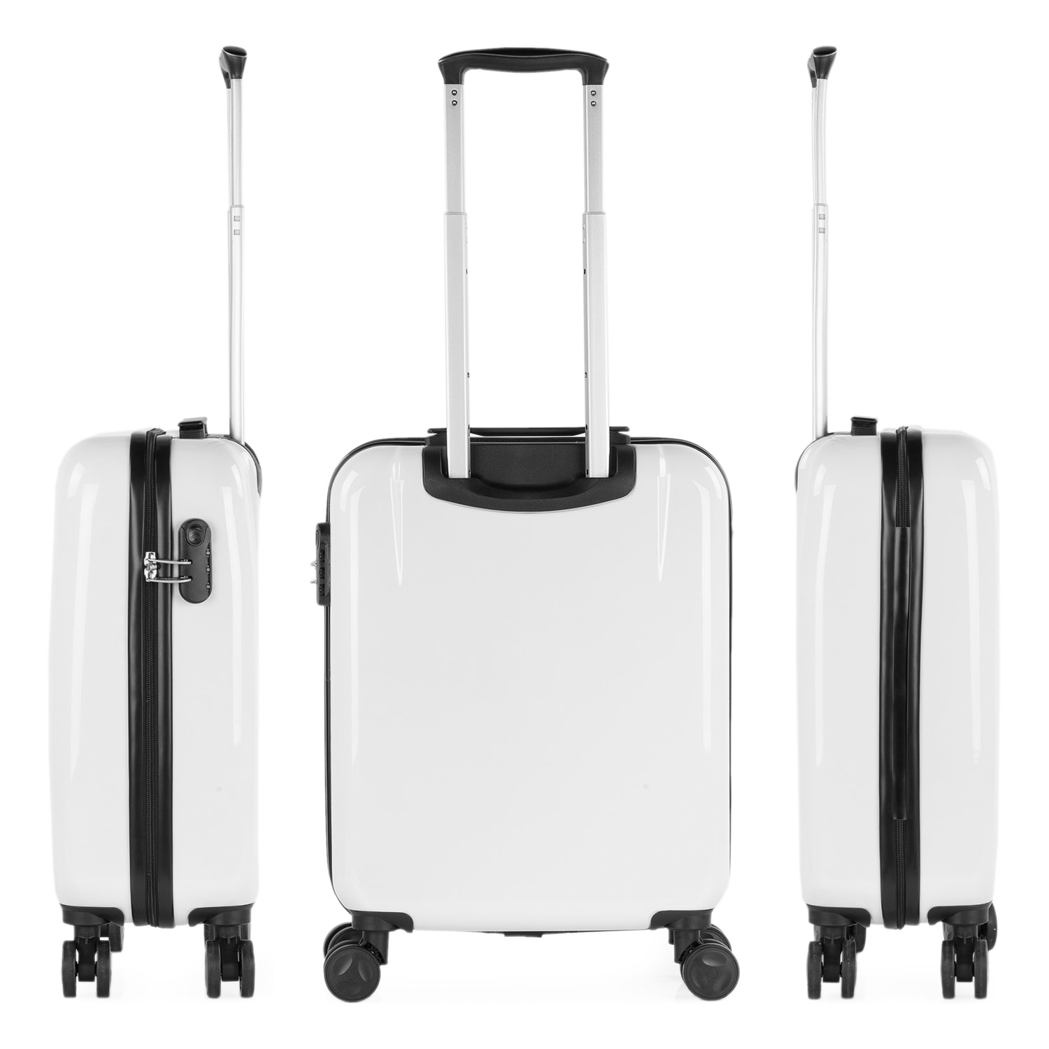 Juego De Maletas Pc Itaca Base Blanco Blanco Hello