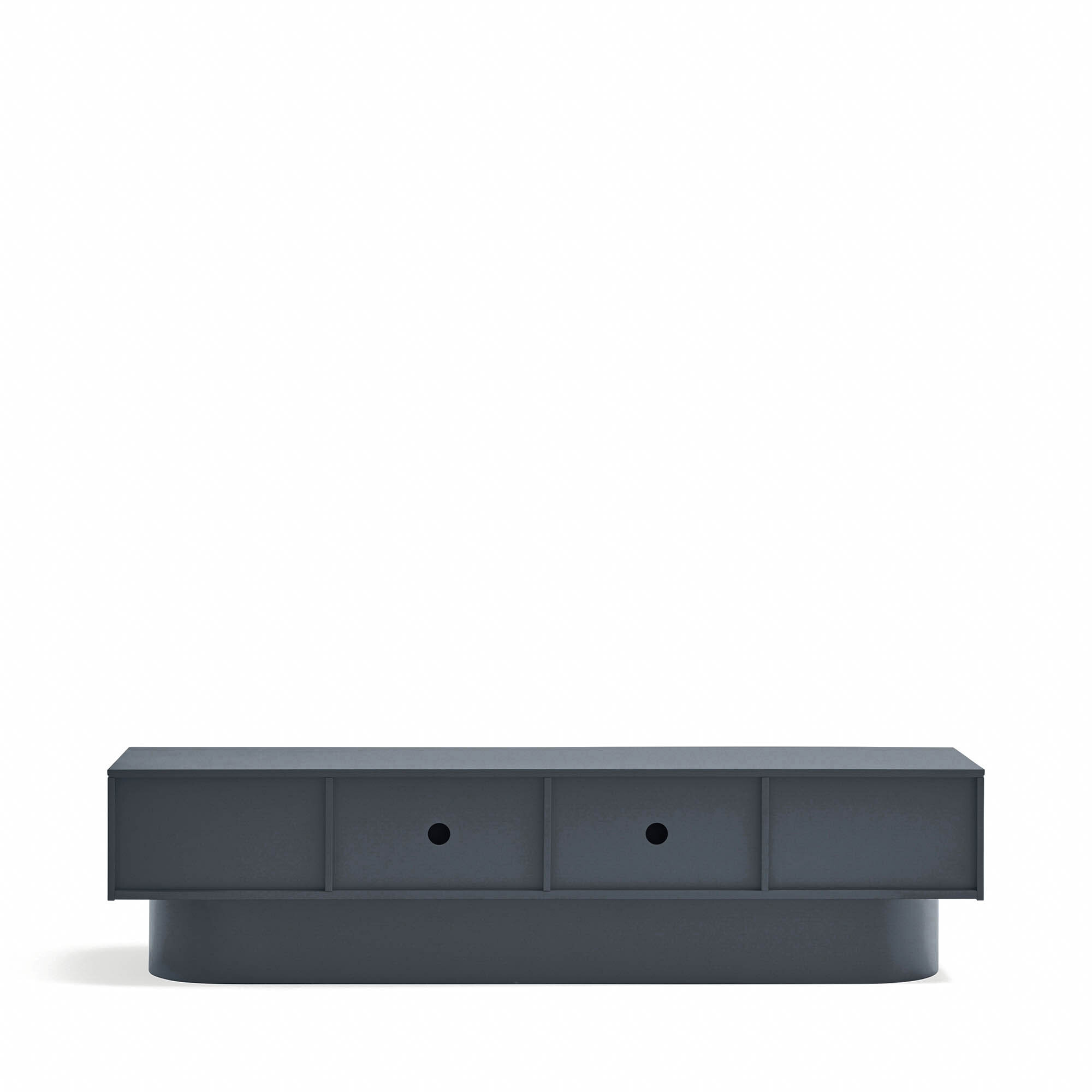 Mueble de televisión Totem 4 puertas gris antracita