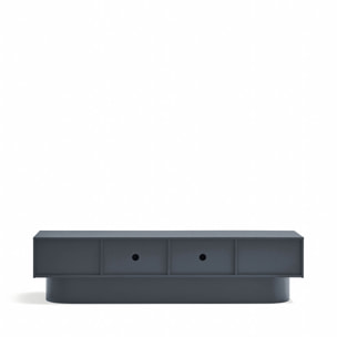 Mueble de televisión Totem 4 puertas gris antracita