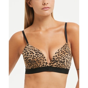 Reggiseno no stress con stampa animalier