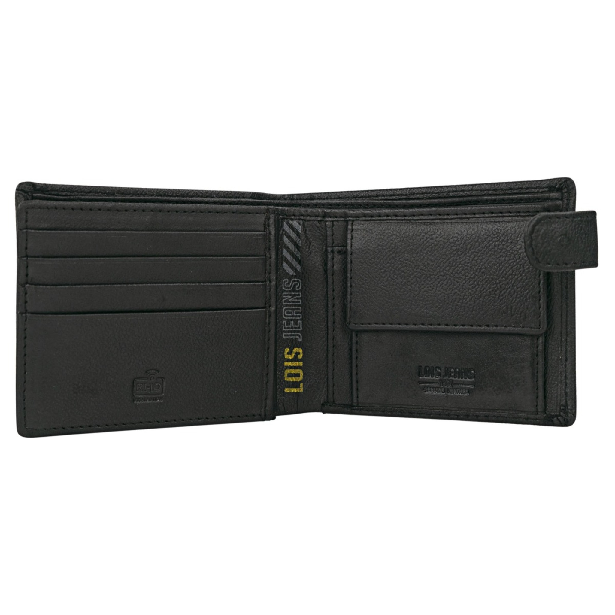 Cartera Hombre Piel Lois Wilson Negro