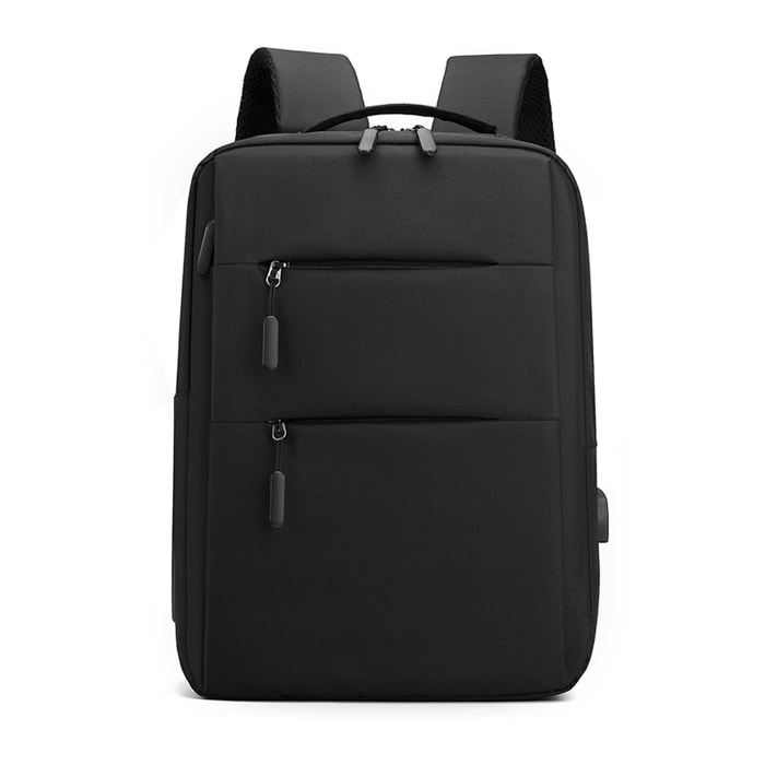 DAM Zaino per laptop  con interfaccia di ricarica USB. 28x12x42 cm. Colore nero