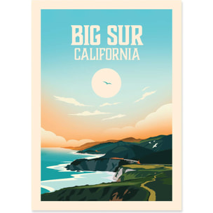 Affiche - Big Sur California - Studio Inception