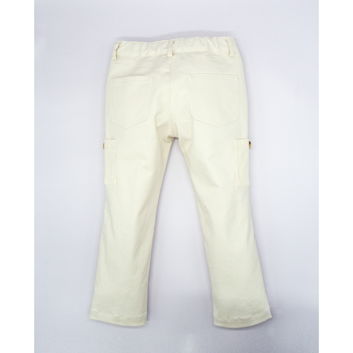 PANTALÓN CARGO SARGA BLANCA