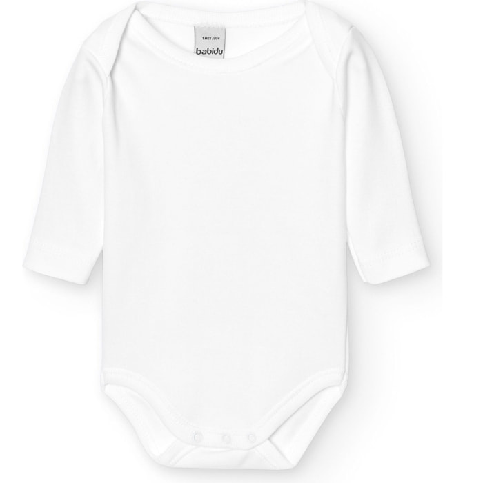 Body bebé manga larga cuello americano