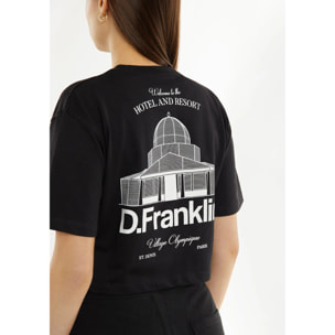 Camiseta de Mujer St.Denis Negro / Blanco D.Franklin