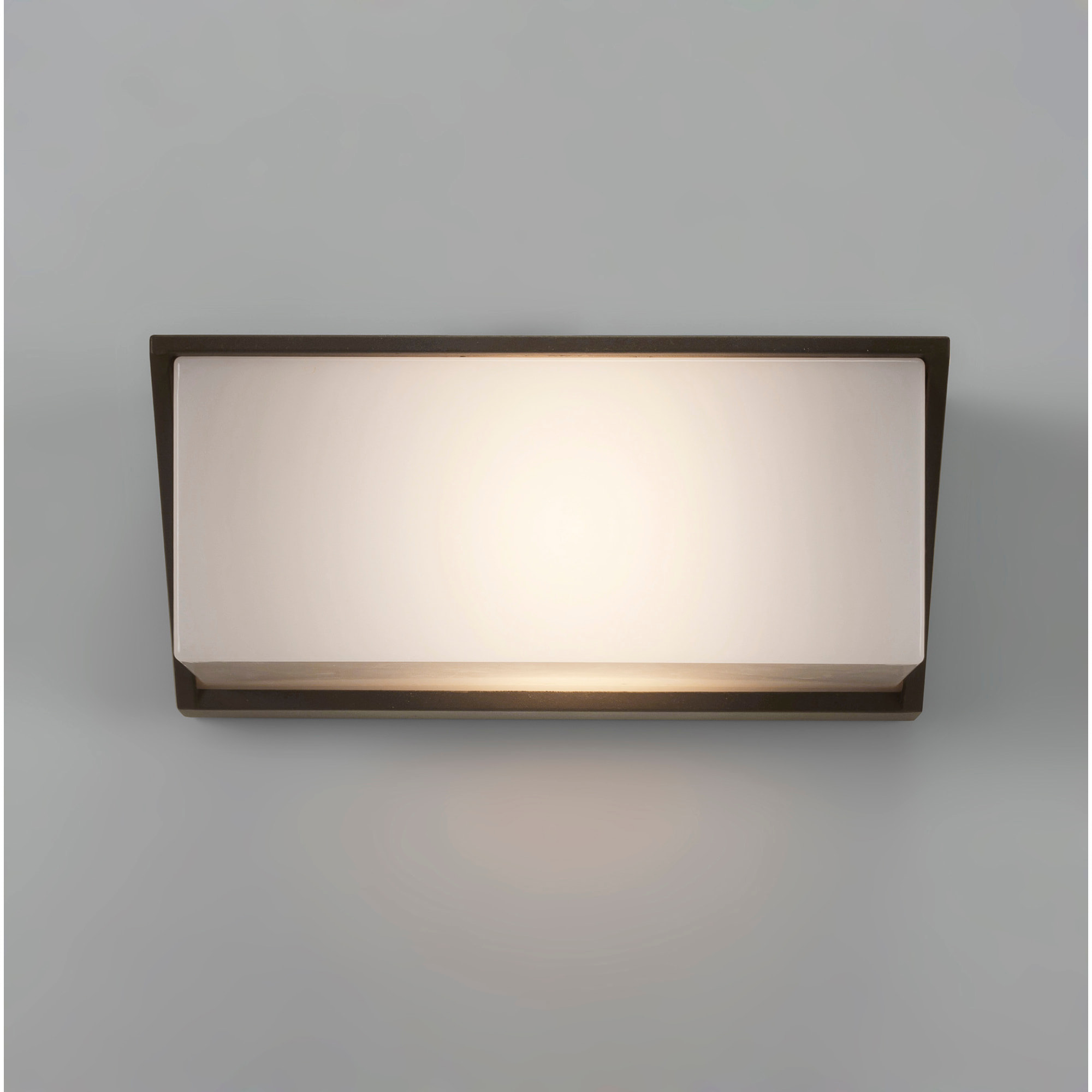 Forlight Quanta aplique exterior negro rectangular para bombilla E27