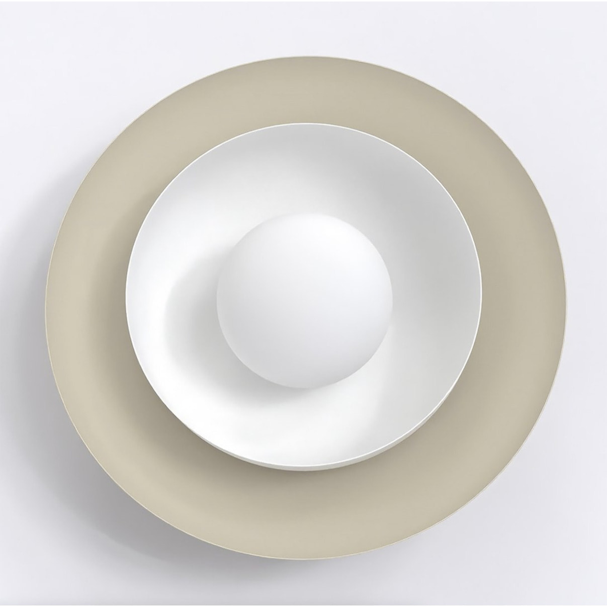 Lampada da parete Poppi in acciaio moka e vetro