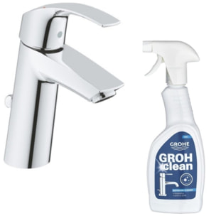GROHE Mitigeur lavabo Eurosmart taille M + Nettoyant Grohe