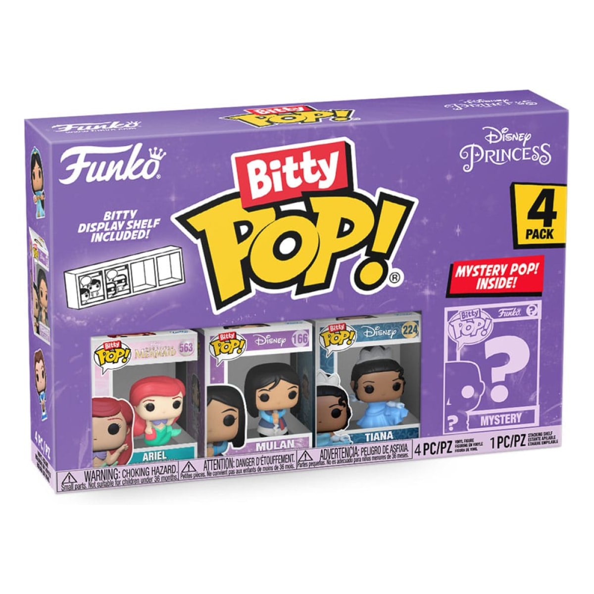 Disney Princesses Bitty Pop! Vinile Figura 4-pack Ariel 2,5 Cm Funko