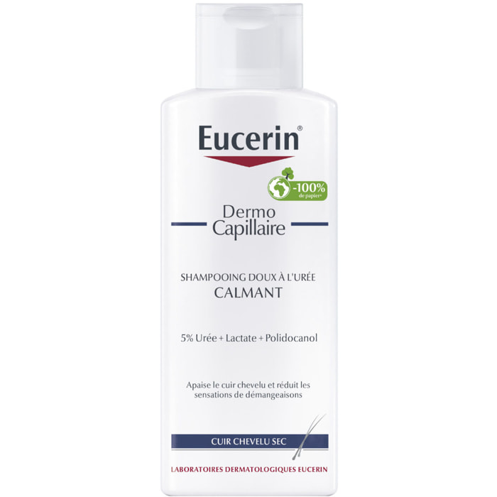 Dermocapillaire - Shampooing Calmant 5% d'Urée - Cuirs Chevelus Secs et Irrités 250 ml