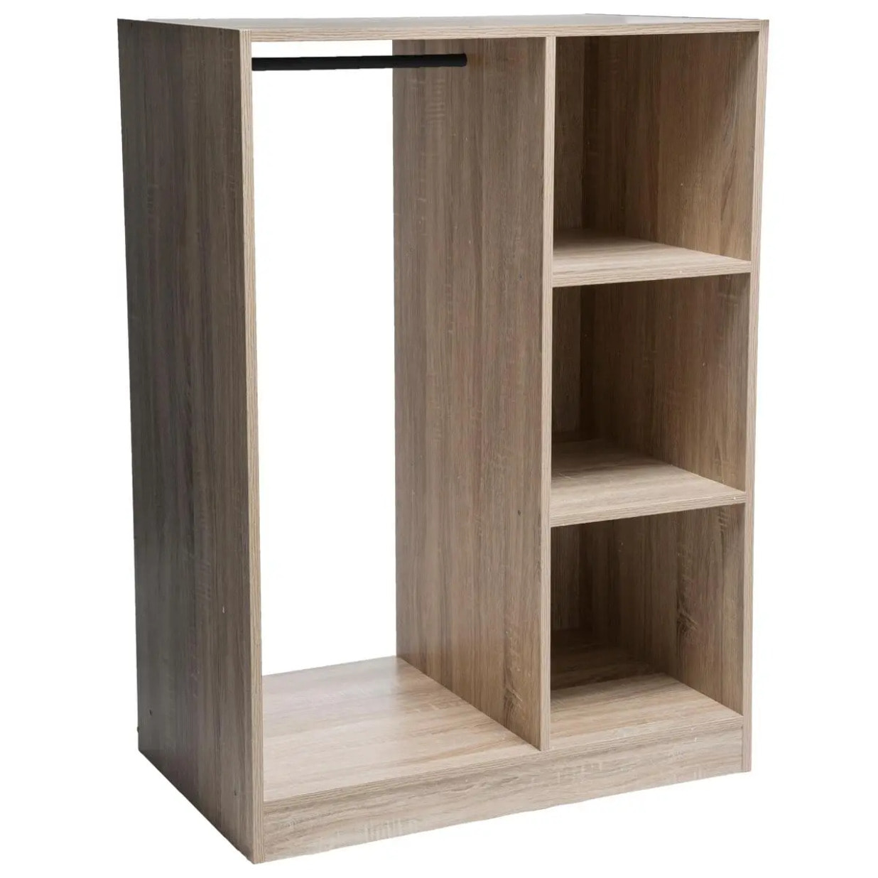 Armoire dressing penderie Effet chêne naturel Mix N' Modul