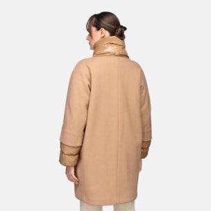 Abrigos Mujer de la marca GEOX  modelo W DIAMANTA MARRON CLARO