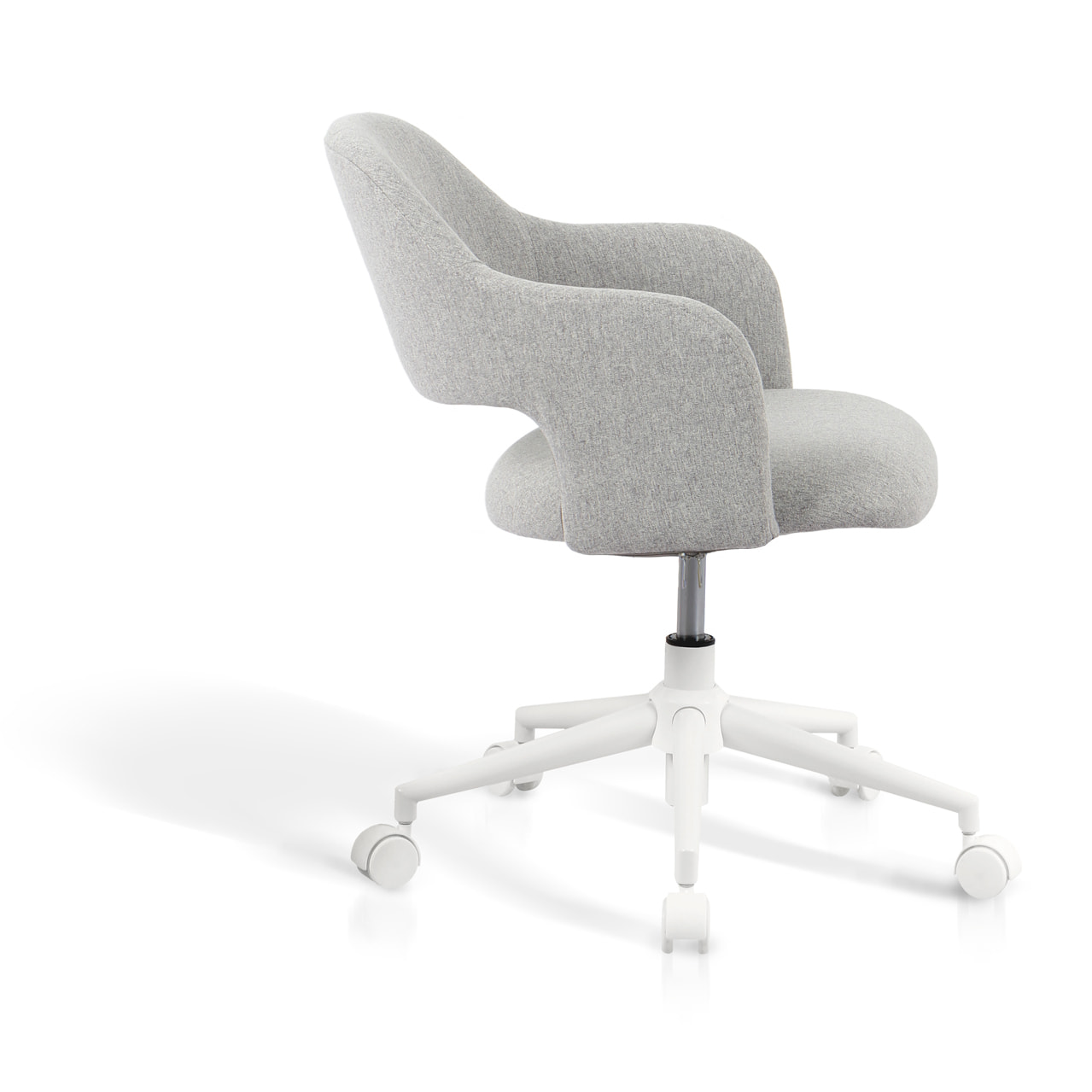 Silla de estudio Mia tela gris 81x58x58 cm