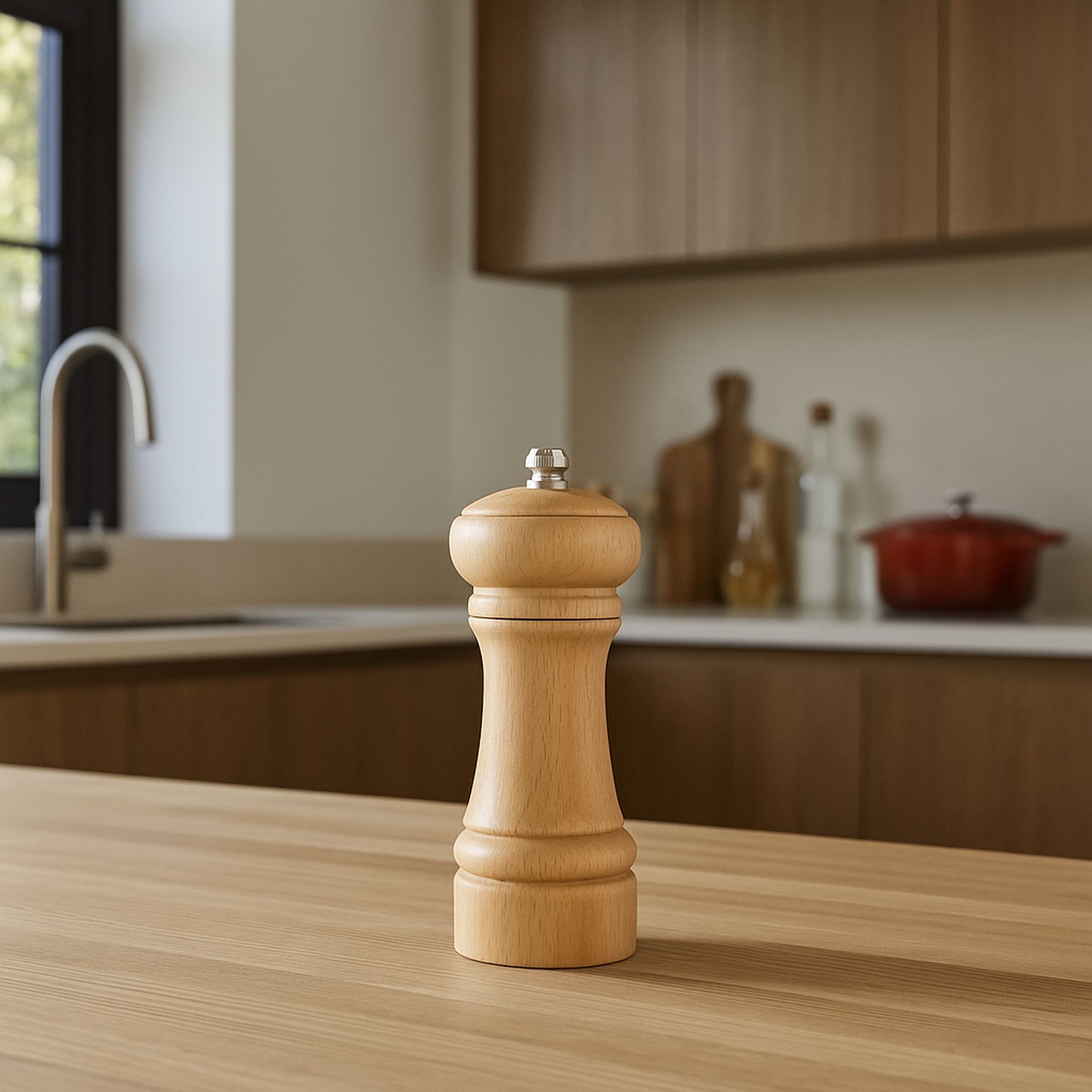 Moulin à sel ou poivre en bois de hêtre