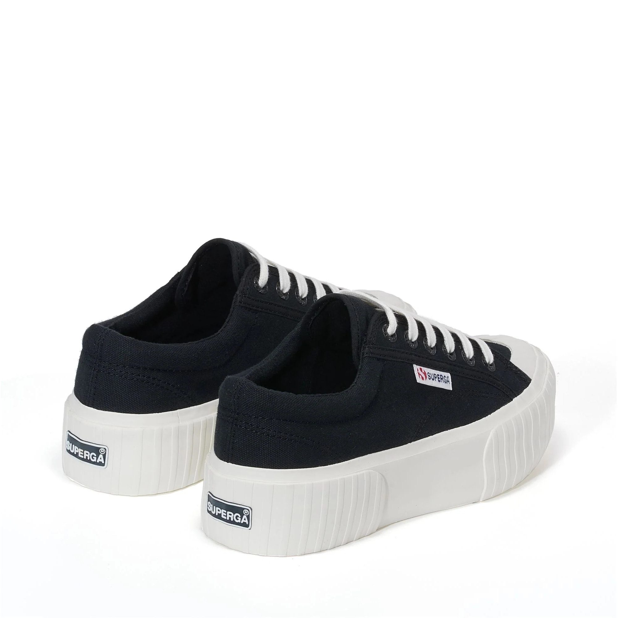 Superga - Sneakers Donna Nero - 2631 Stripe Platform