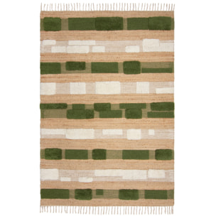 Tapis jute et laine MEDINA BLOCKS