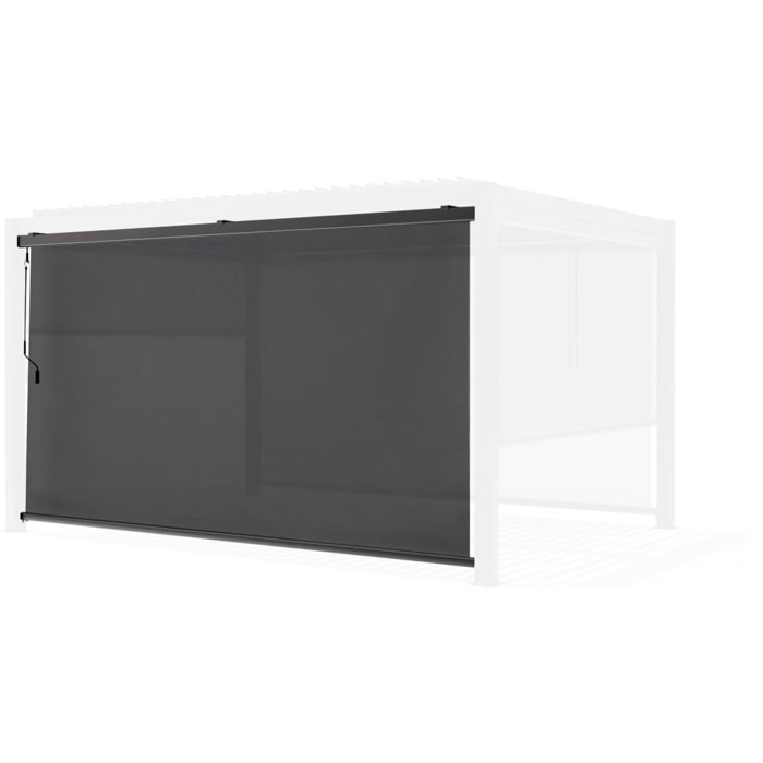 Store pergola bioclimatique - 277 x 208 cm - Gris anthracite